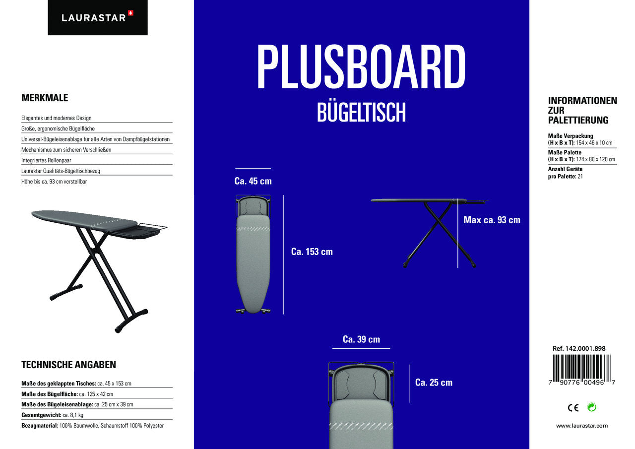 Laurastar Bügeltisch Plusboard Laurastar Bügeltisch Plusboard