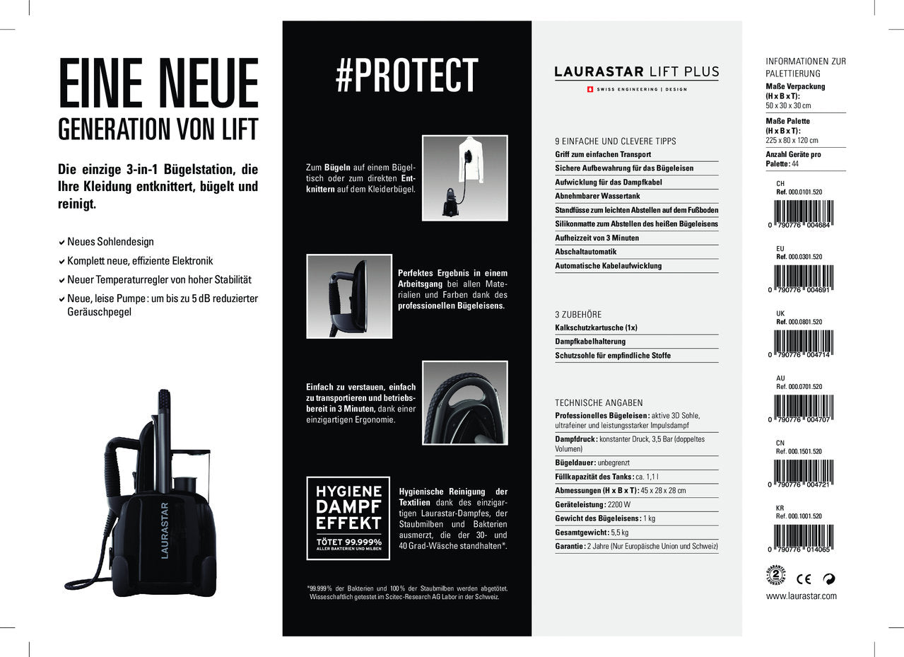 Laurastar Lift Plus Ultimate Black